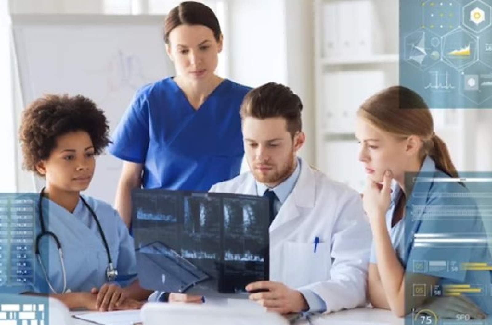 Health care professionals reviewing individual patient information | Team Care Arrangement Plan - Narangba Station Medical Centre.