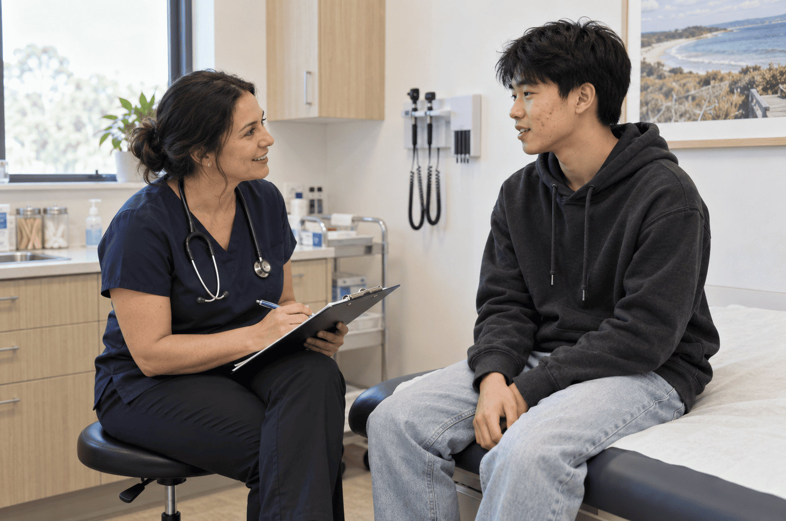Teenager, adolescent and young adult acne and skin health concerns at Narangba Station Medical Centre