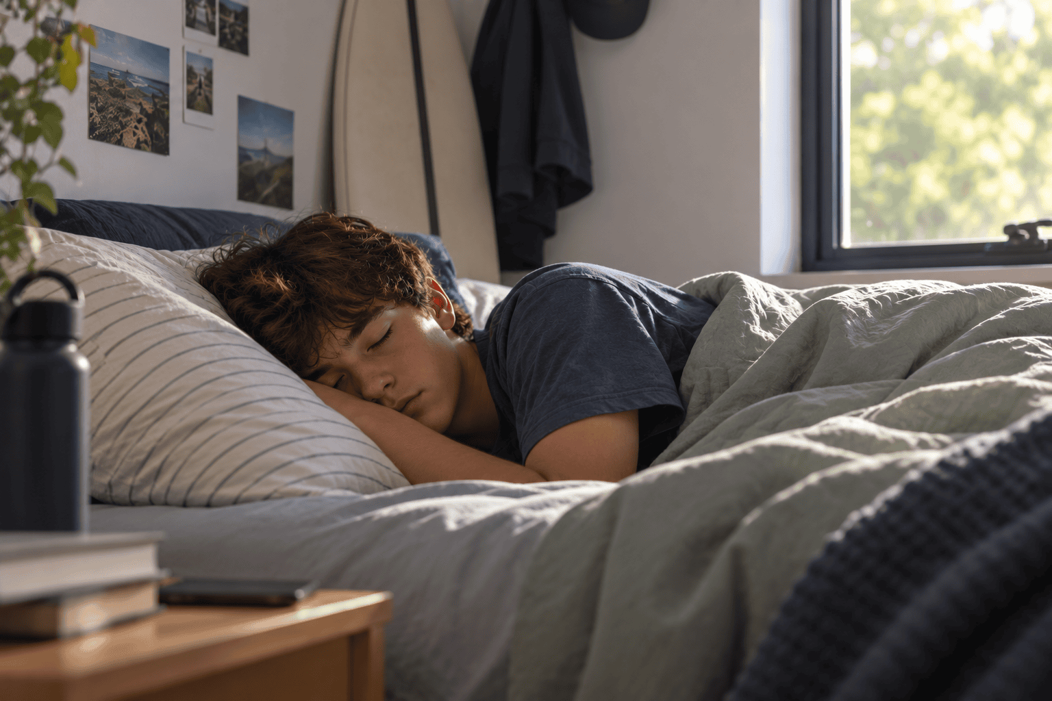 Teenager and adolescent healthy habits including sleep and nutrition health