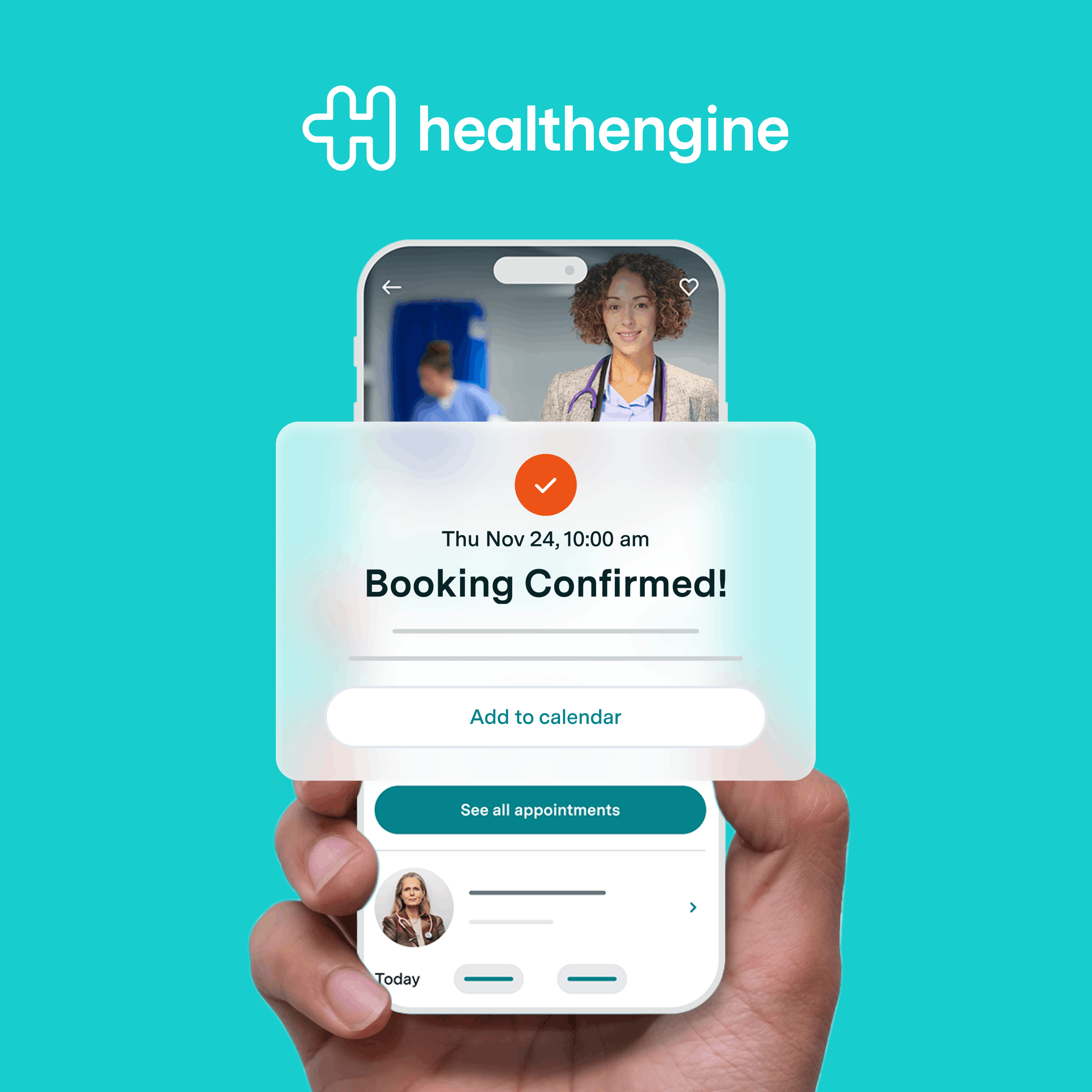 Healthengine booking confirmed